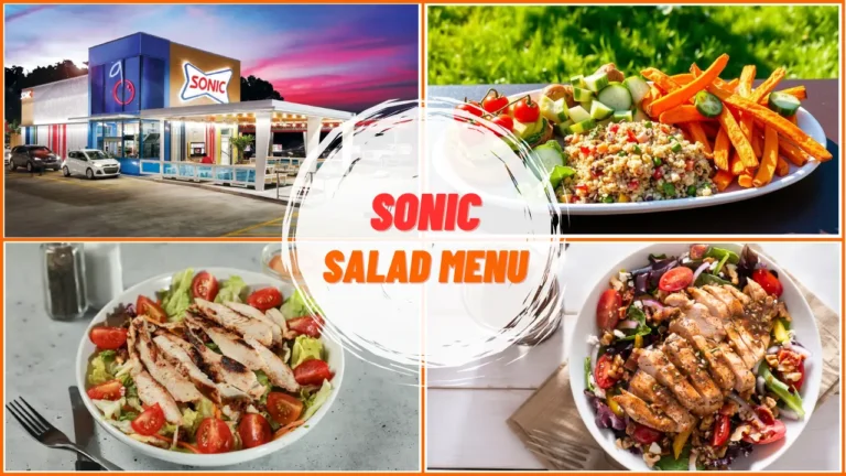 Sonic Salad Menu